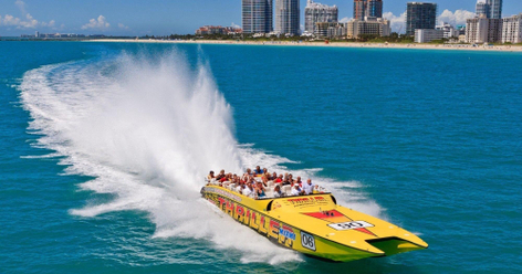 Miami Movie Tour Combo with Speed Boat Ride or Bay Cruise