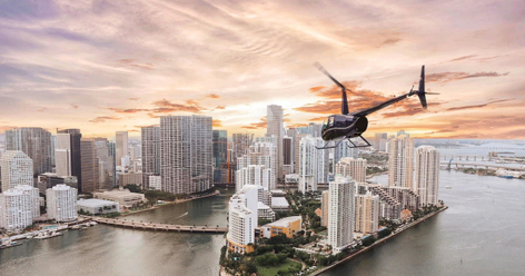 Sunset Miami Mega Helicopter Tour