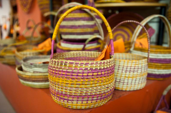 Arnhem Land and Kakadu five-day walking tour - woven basket for sale at Injalak.jpg