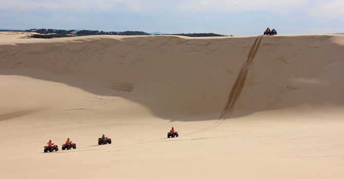 quad biking sand dunes adventure