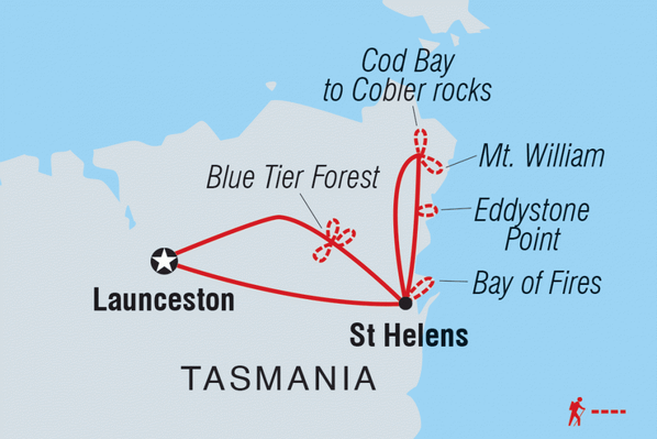 Bay of Fires Map