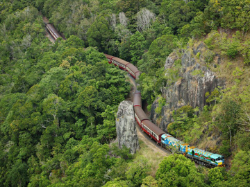 1D 4WD Rainforest & Waterfall Tour Standard with Skyrail or Train Option
