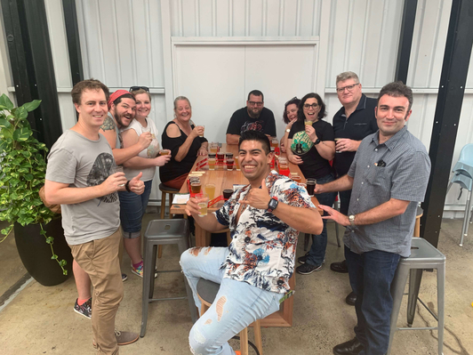 BRISBANE Mixed Group of Guests at Slipstream Brewing Co.JPG