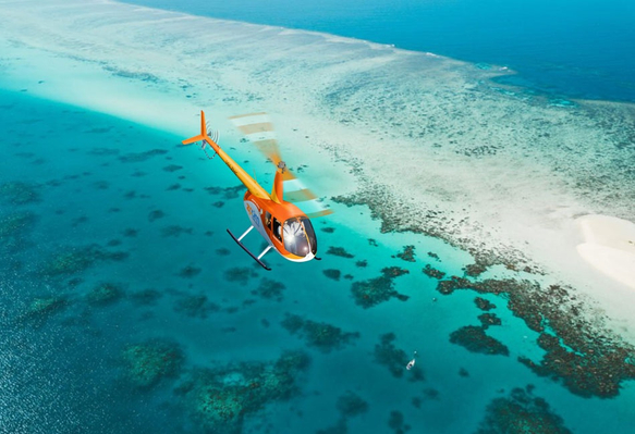 Great Barrier Reef Scenic Heli Flight + Cairns City Sights Tour